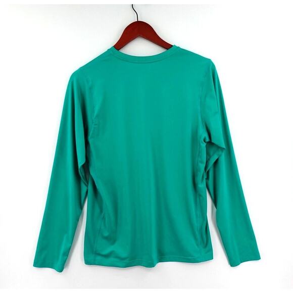 Mens Rash Guard Small Shirt Green Long Sleeve Sun Protection Tactical Beach Surf - Picture 6 of 10